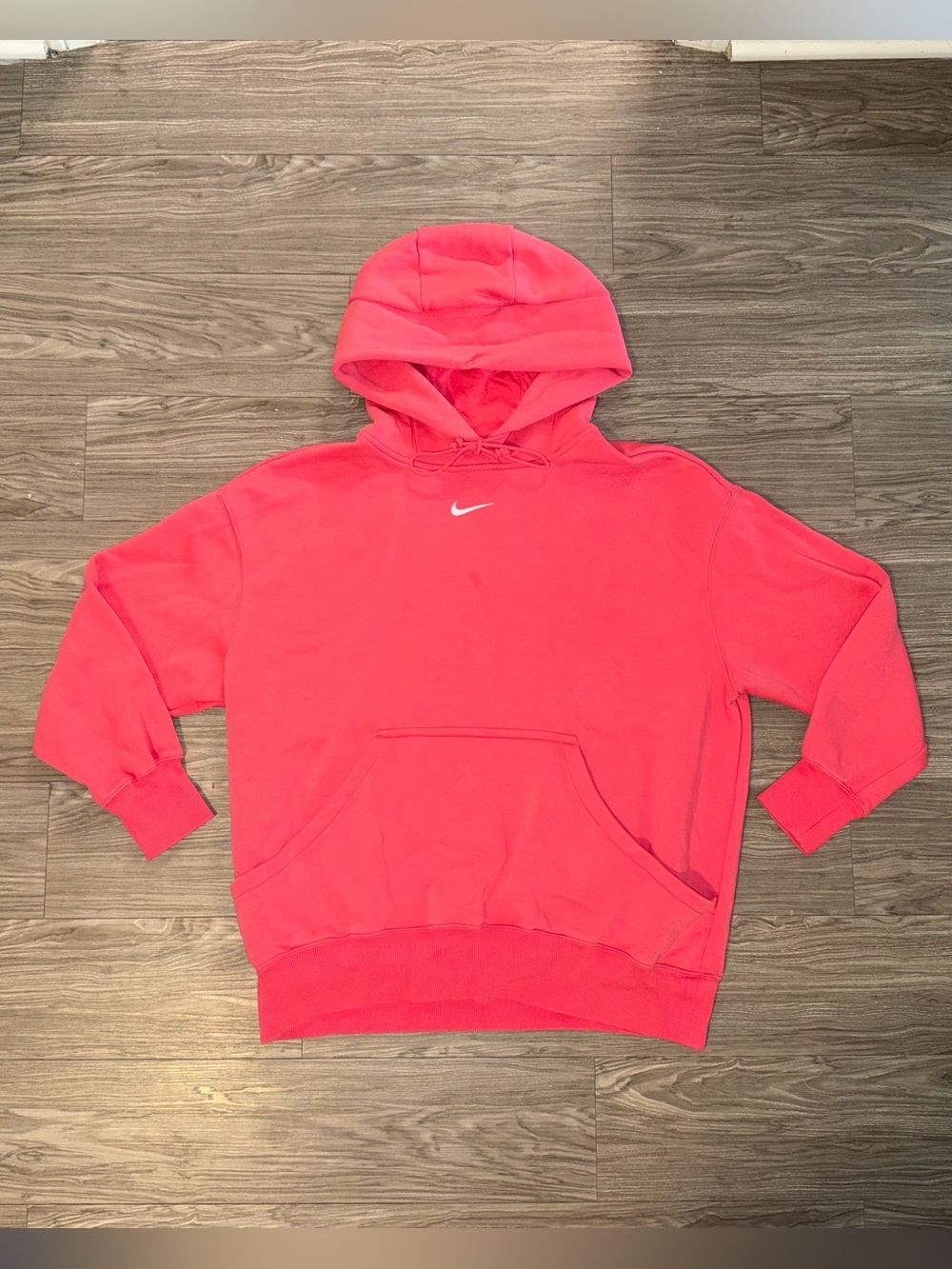 Nike DQ5860-629 Sportswear Phoenix Fleece Oversized Hoodie Pink Womens Sz L